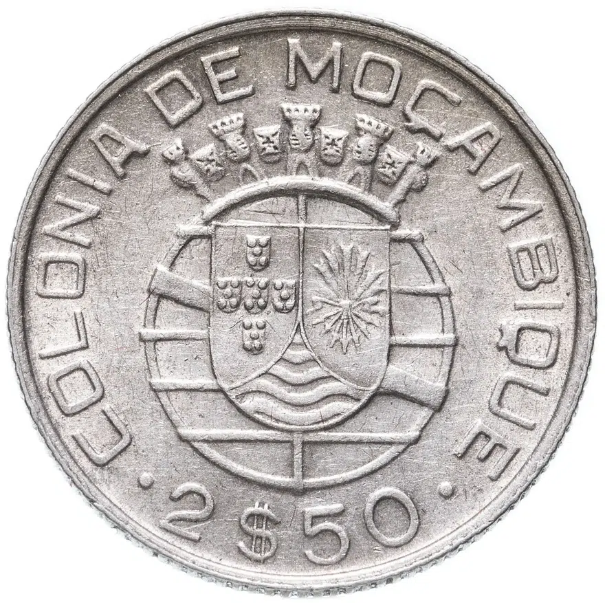 Мозамбик 2,5 эскудо (escudos) 1942, реверс
