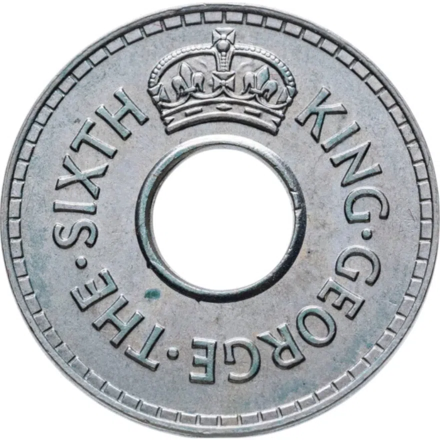 Фиджи 1/2 пенни (penny) 1950, реверс