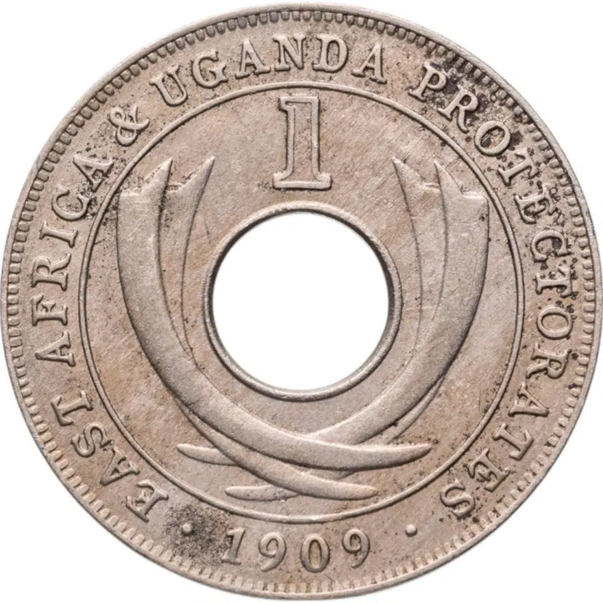 Британская Восточная Африка и Уганда 1 цент (cent) 1909
