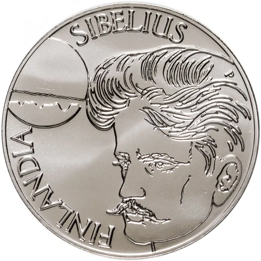 Финляндия 100 марок (markkaa) 1999  Ян Сибелиус, аверс