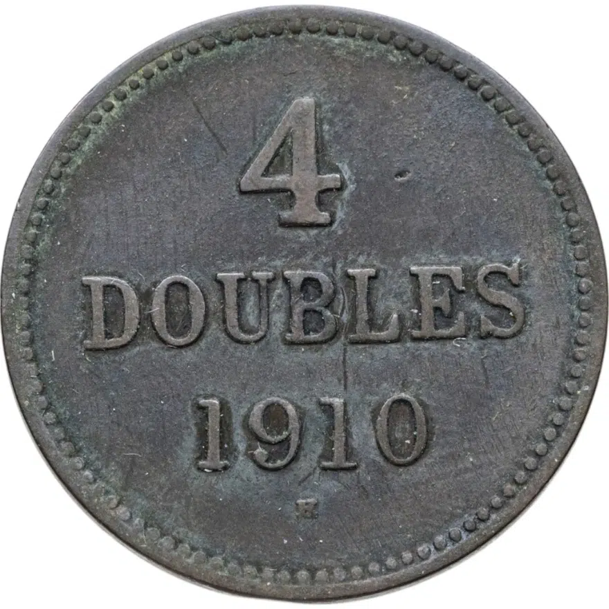 Гернси 4 дубля (doubles) 1910