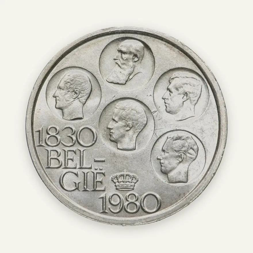 Бельгия 500 франков (francs) 1980  150 лет независимости /BELGIË/, аверс