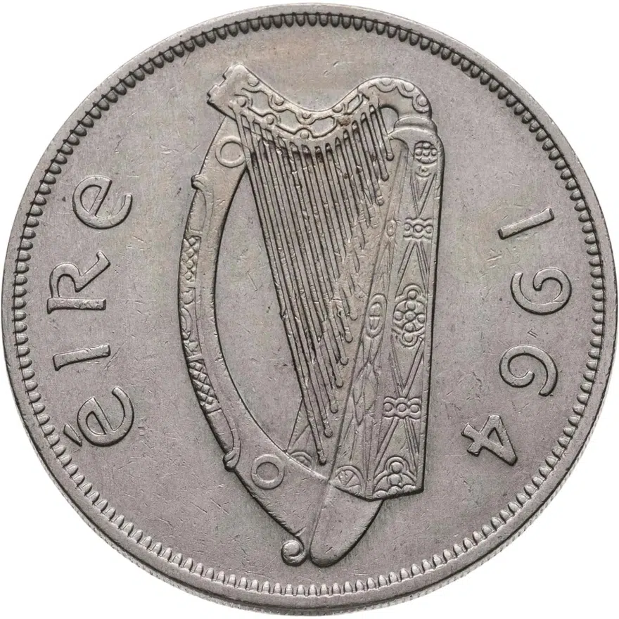 Ирландия 1/2 кроны (crown) 1964, реверс