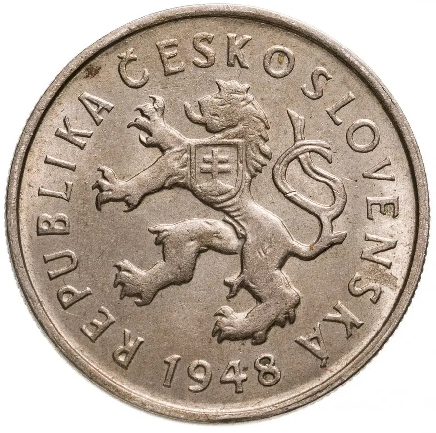 Чехословакия 2 кроны 1948, реверс