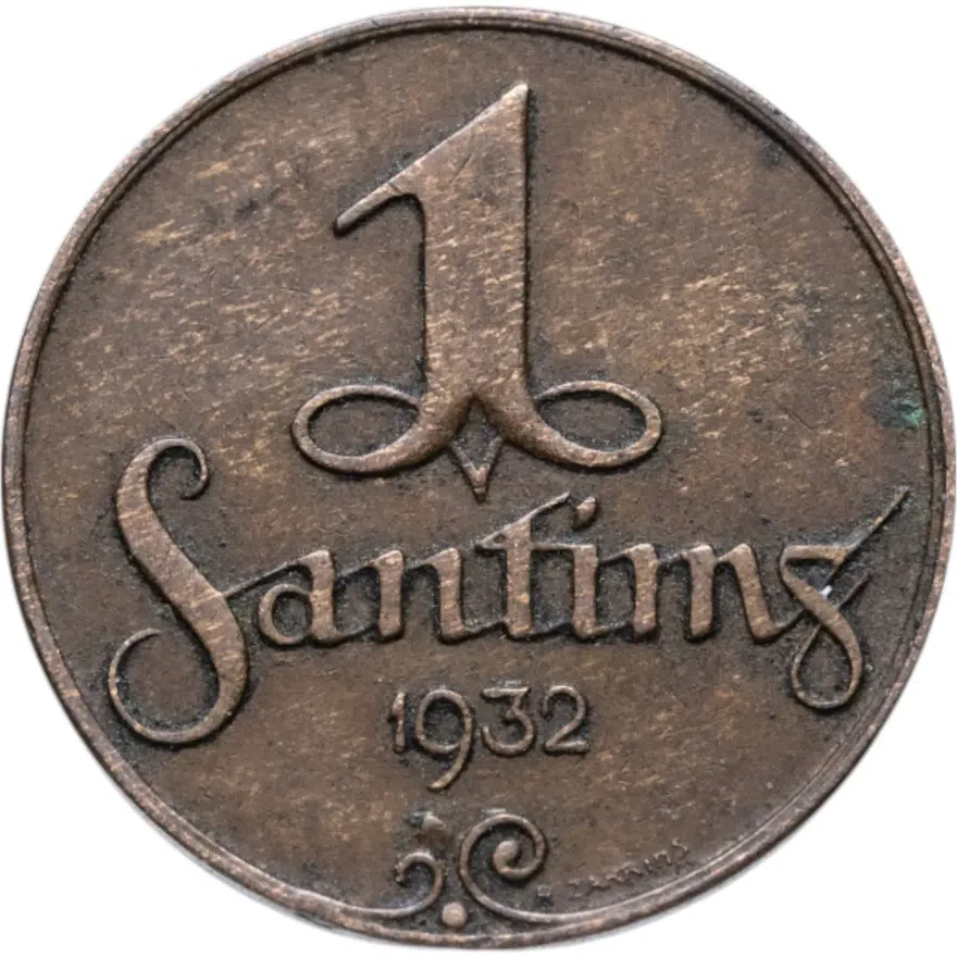 Латвия 1 сантим (santims) 1932