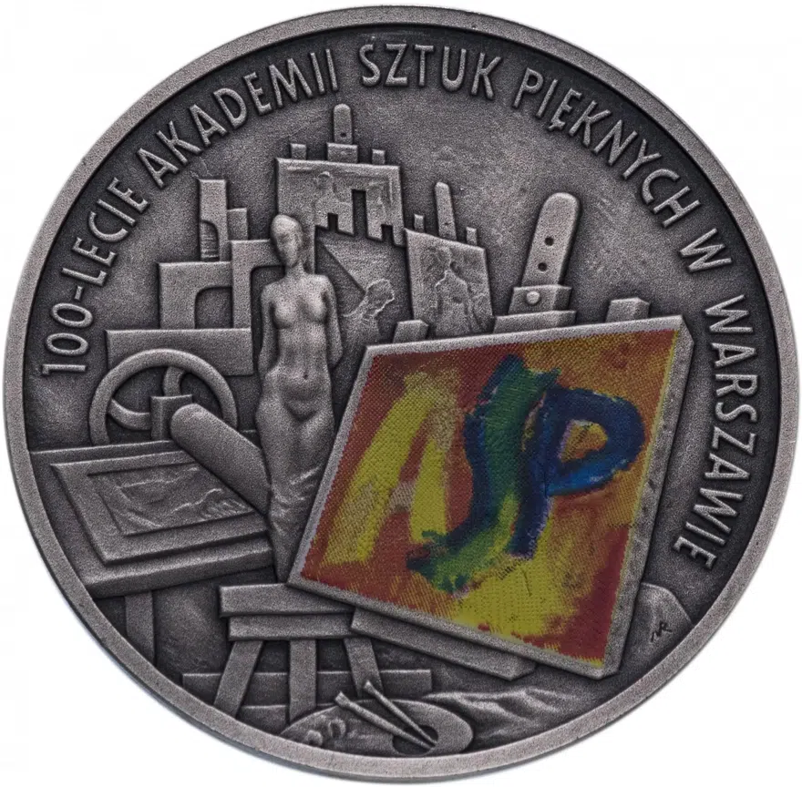 Польша 10 злотых (zlotych) 2004 "100 лет Академии изобразительных искусств", реверс