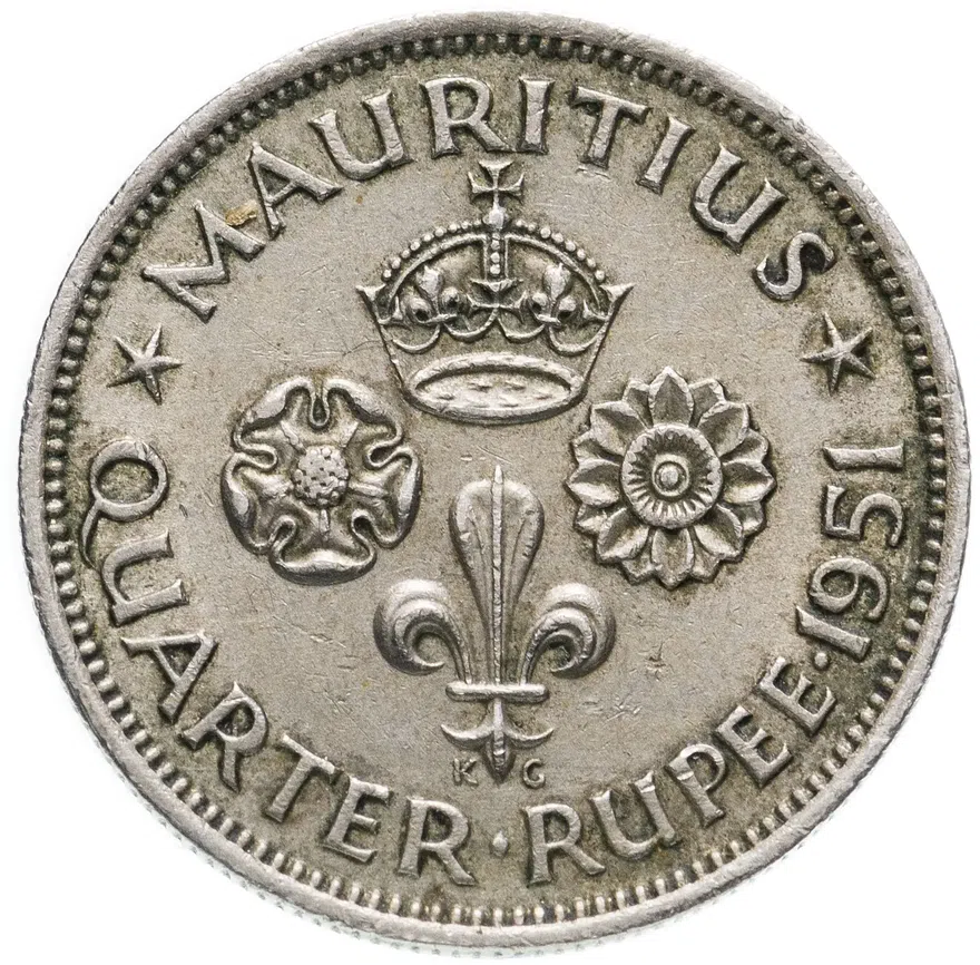 Маврикий 1/4 рупии (rupee) 1951