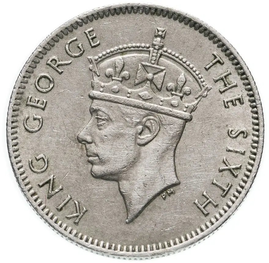 Маврикий 1/4 рупии (rupee) 1951, реверс