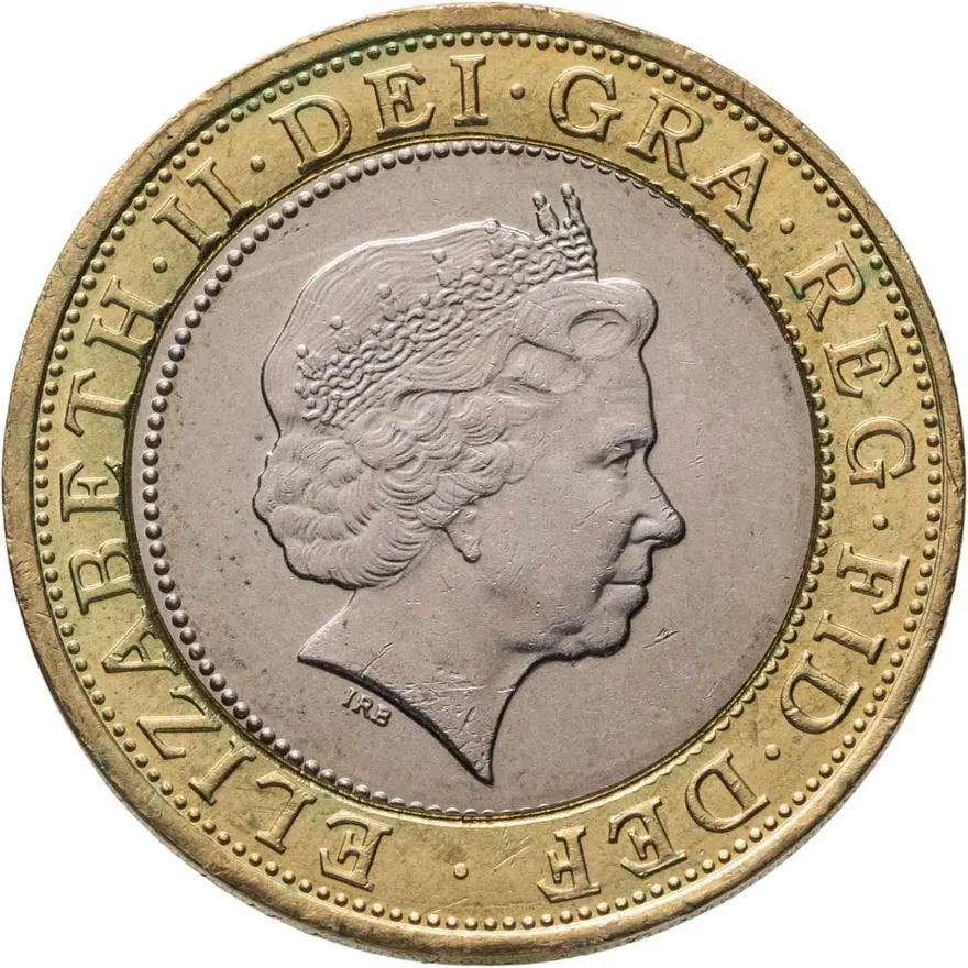 Великобритания 2 фунта (pounds) 2005 "400 лет "Пороховому заговору", реверс