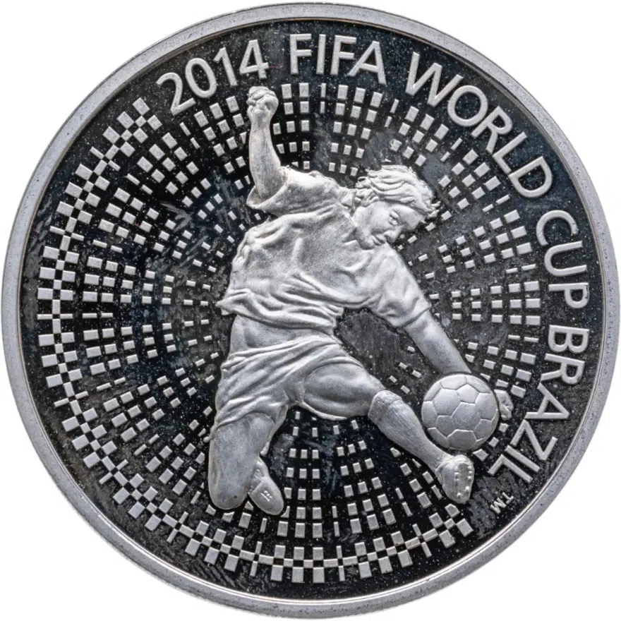 Беларусь 1 рубль 2013  Чемпионат мира по футболу 2014 года в Бразилии, аверс