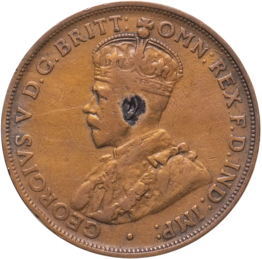 Австралия 1 пенни (penny) 1920, реверс