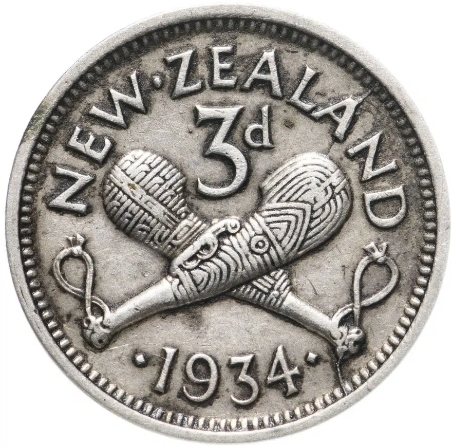 Новая Зеландия 3 пенса (pence) 1934