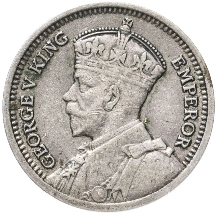 Новая Зеландия 3 пенса (pence) 1934, реверс