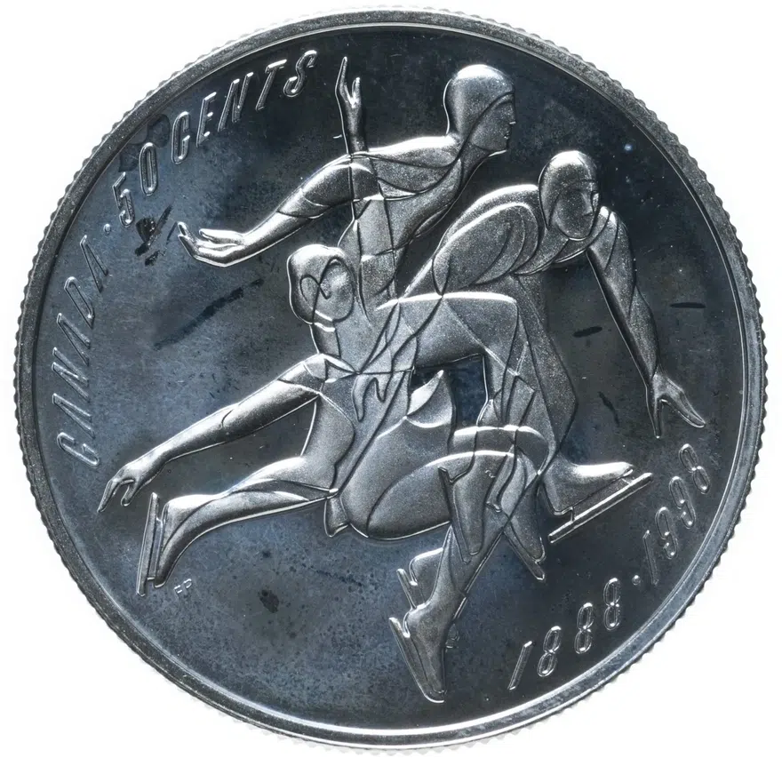 Канада 50 центов (cents) 1998 "20 лет автогонкам в Канаде"