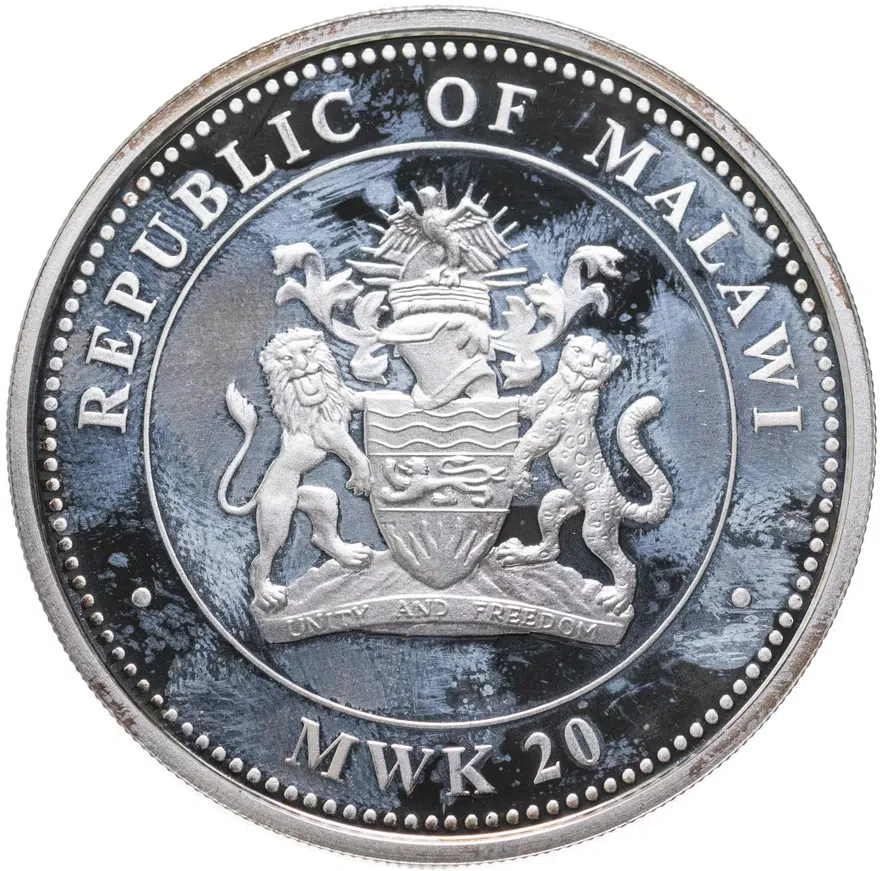 Малави 20 квач (kwacha) 2010 "Китайский гороскоп - год тигра (богатство)", реверс