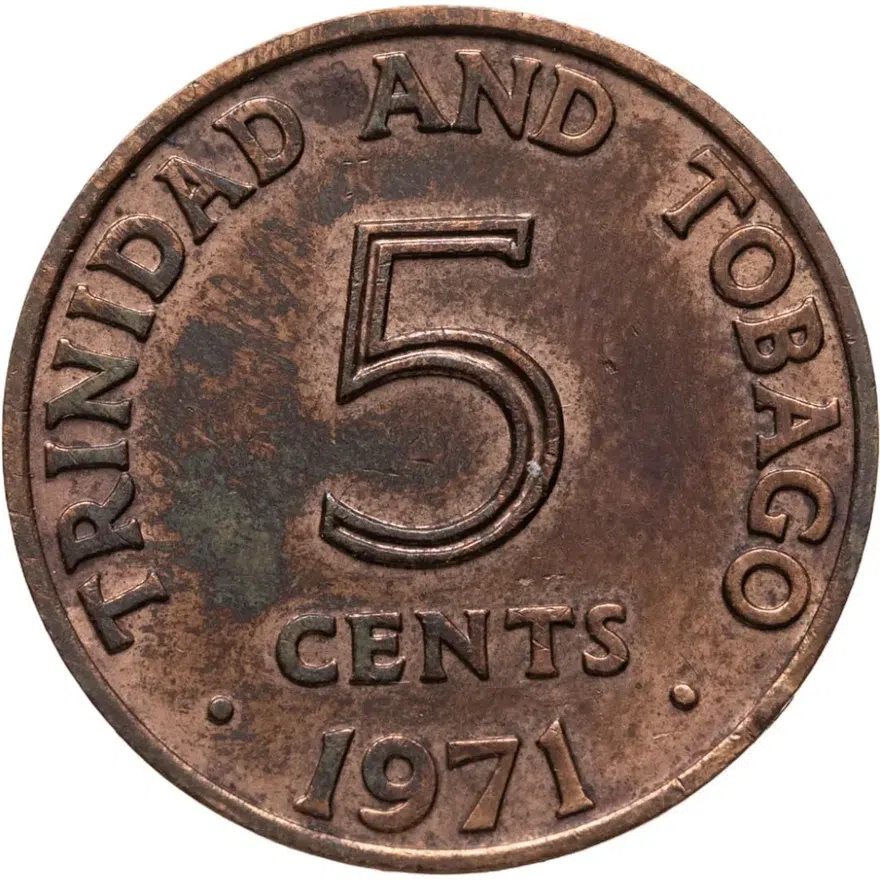 Тринидад и Тобаго 5 центов (cents) 1966