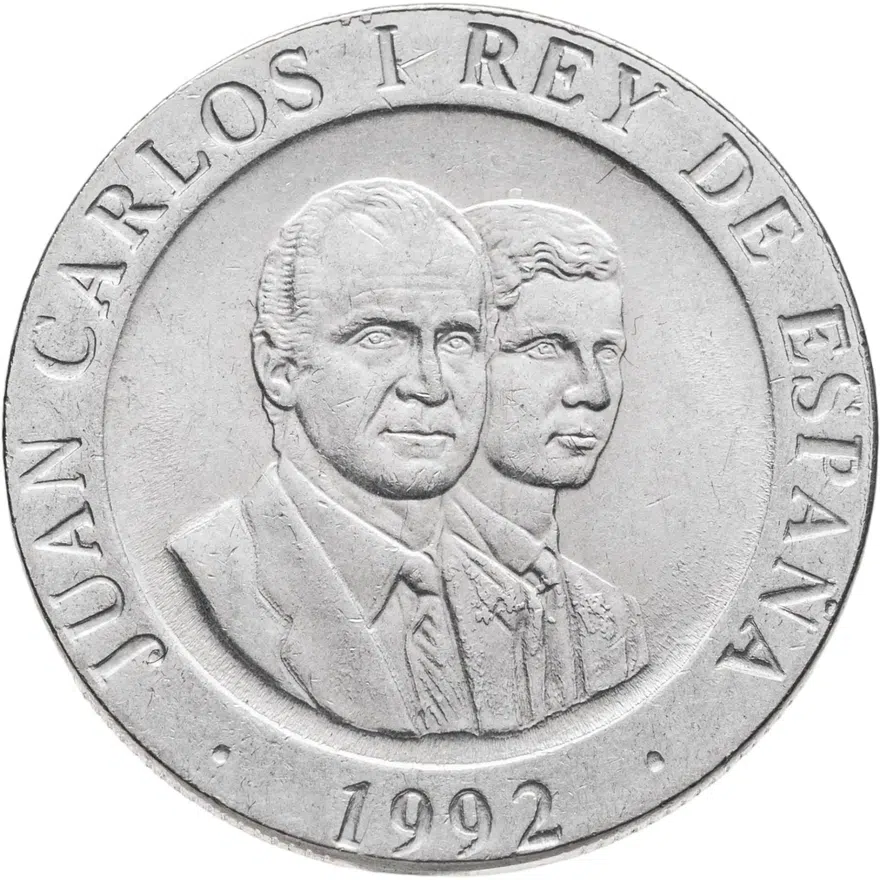 Испания 200 песет (pesetas) 1992   "Мадрид – культурная столица Европы / Всадник", аверс
