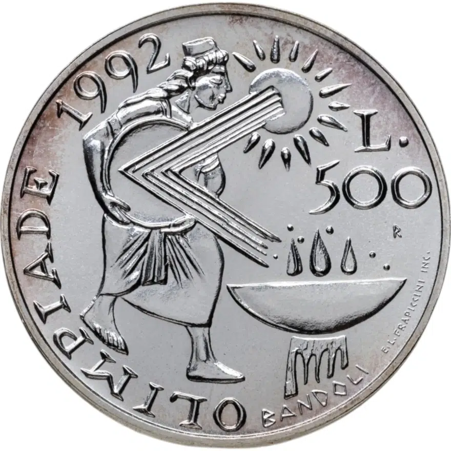 Сан-Марино 500 лир (lire) 1991  XXV летние Олимпийские Игры, Барселона 1992