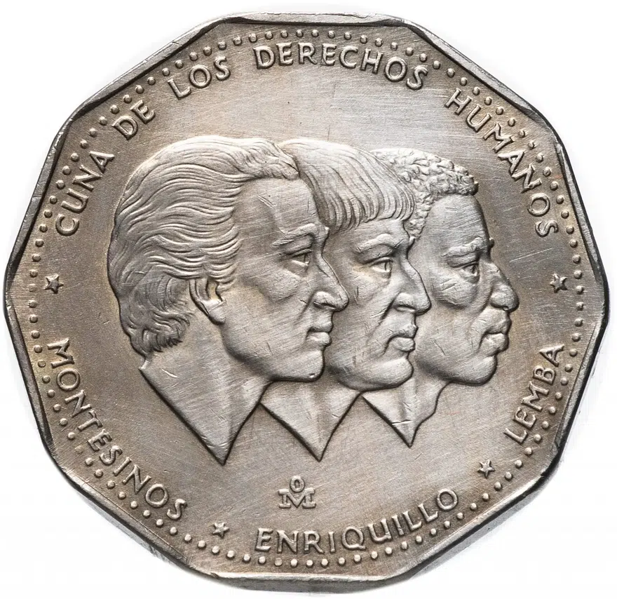 Доминикана 1 песо (peso) 1984