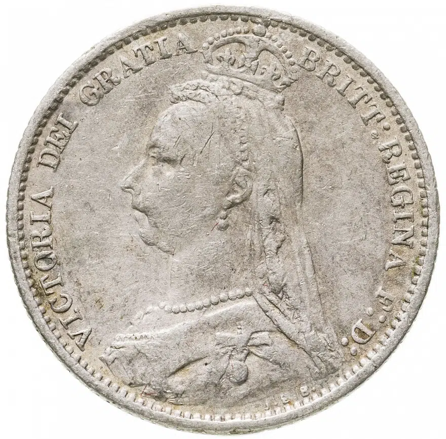 Великобритания 6 пенсов (pence) 1888