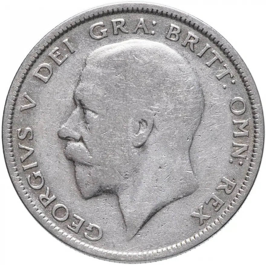 Великобритания 1/2 кроны (crown) 1930, аверс
