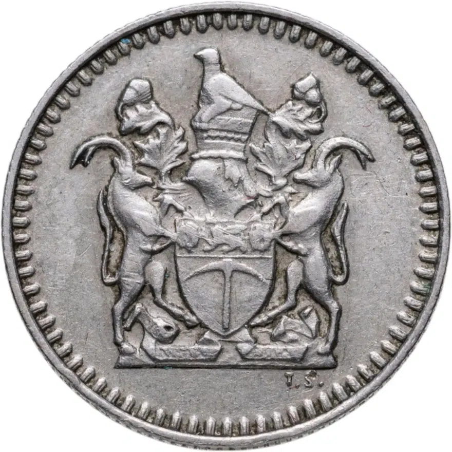 Родезия 5 центов (cents) 1973, реверс
