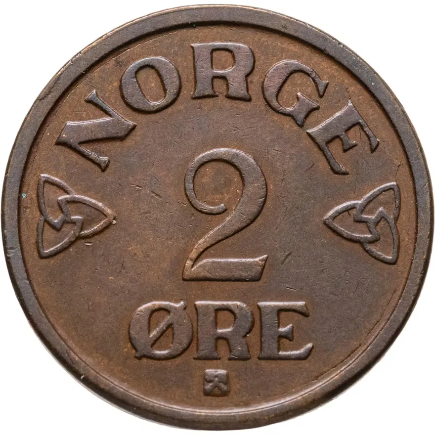 Норвегия 2 эре (ore) 1955