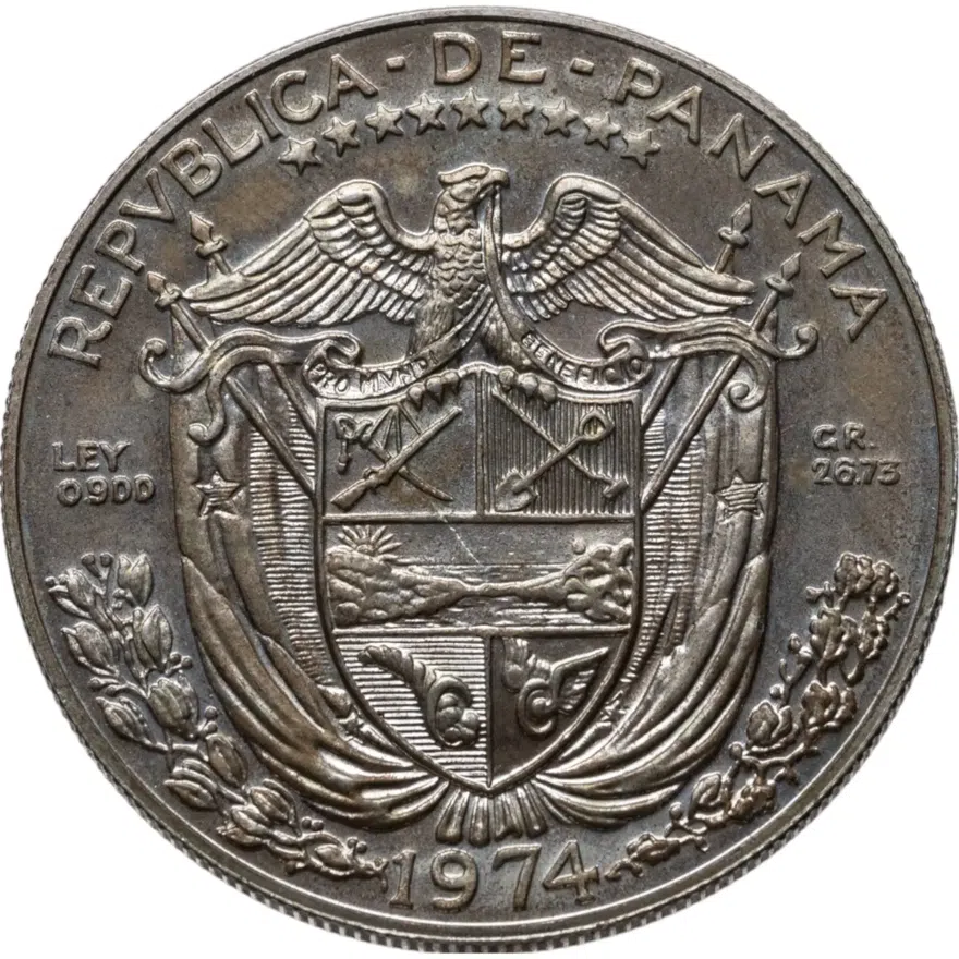 Панама 1 бальбоа (balboa) 1974, реверс
