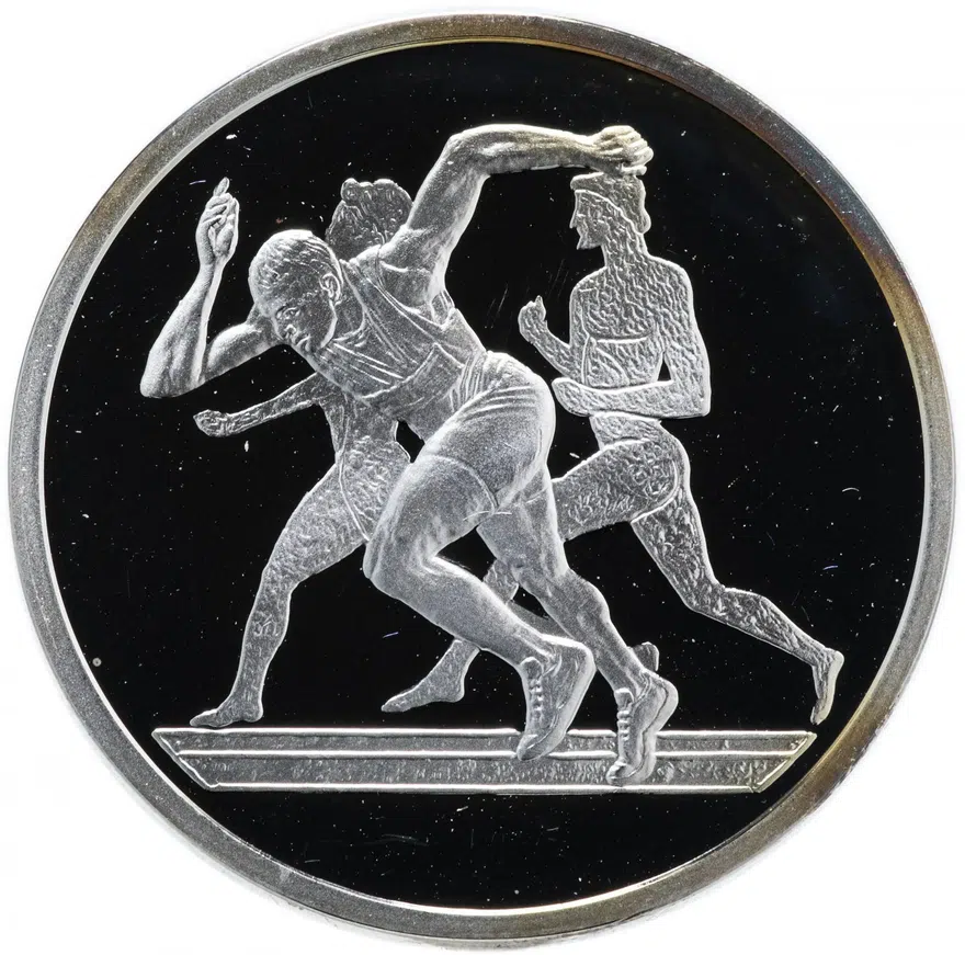 Греция 10 евро 2004 "XXVIII летние Олимпийские Игры, Афины 2004 - бег", аверс