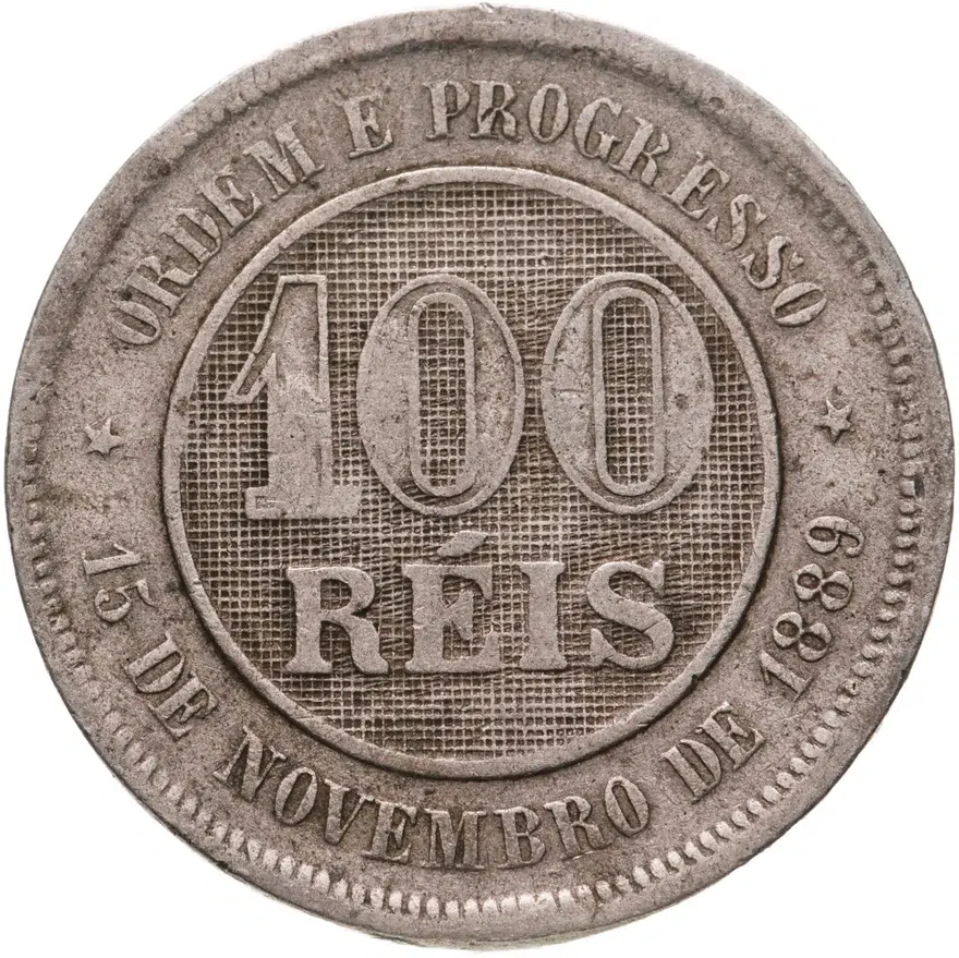 Бразилия 100 реалов (reis) 1889