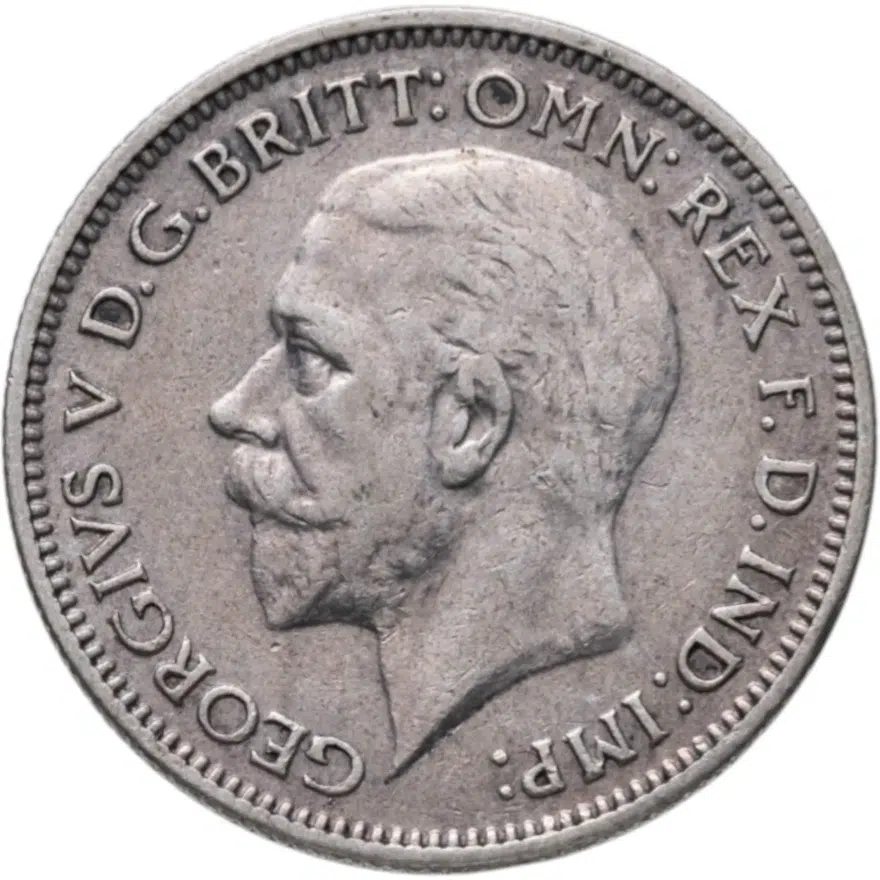 Великобритания 6 пенсов (pence) 1932, аверс