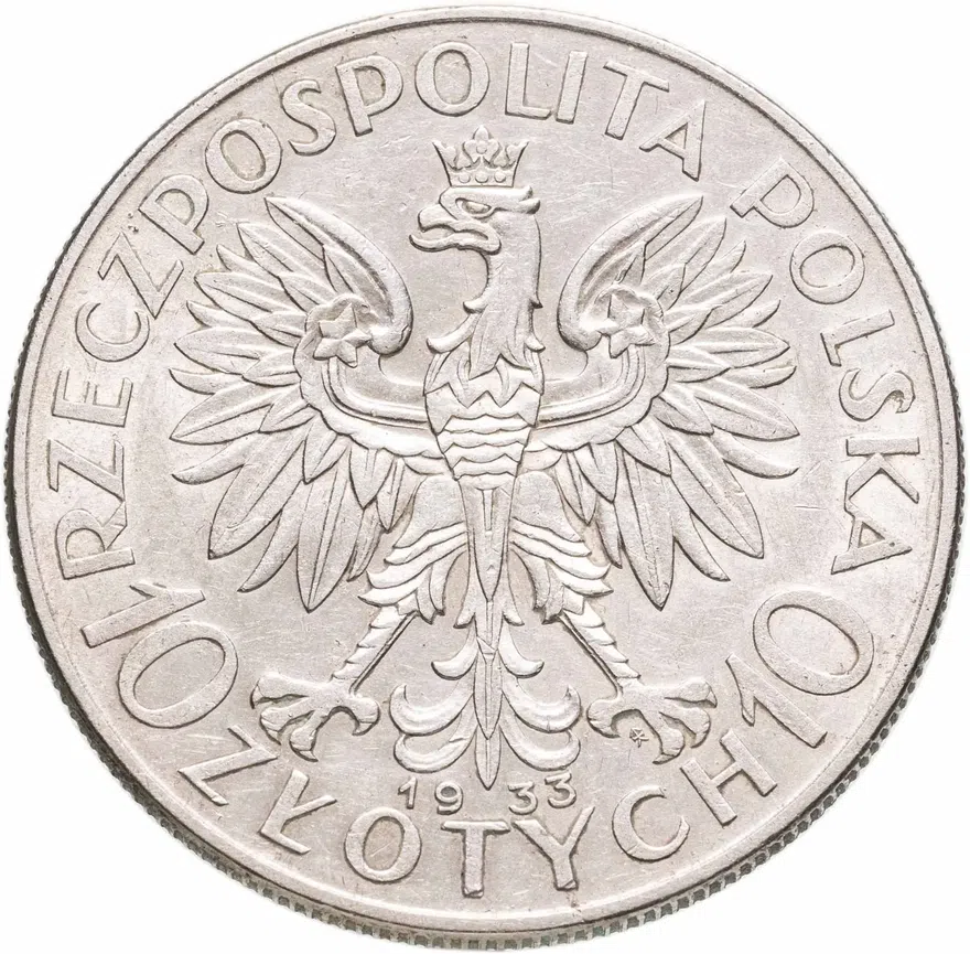 Польша 10 злотых (zlotych) 1933, реверс