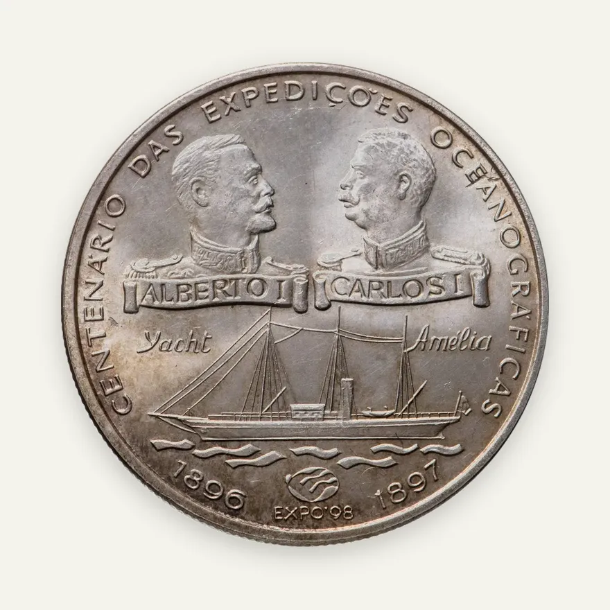 Португалия 1000 эскудо (escudos) 1997  100 лет океанографическим экспедициям
