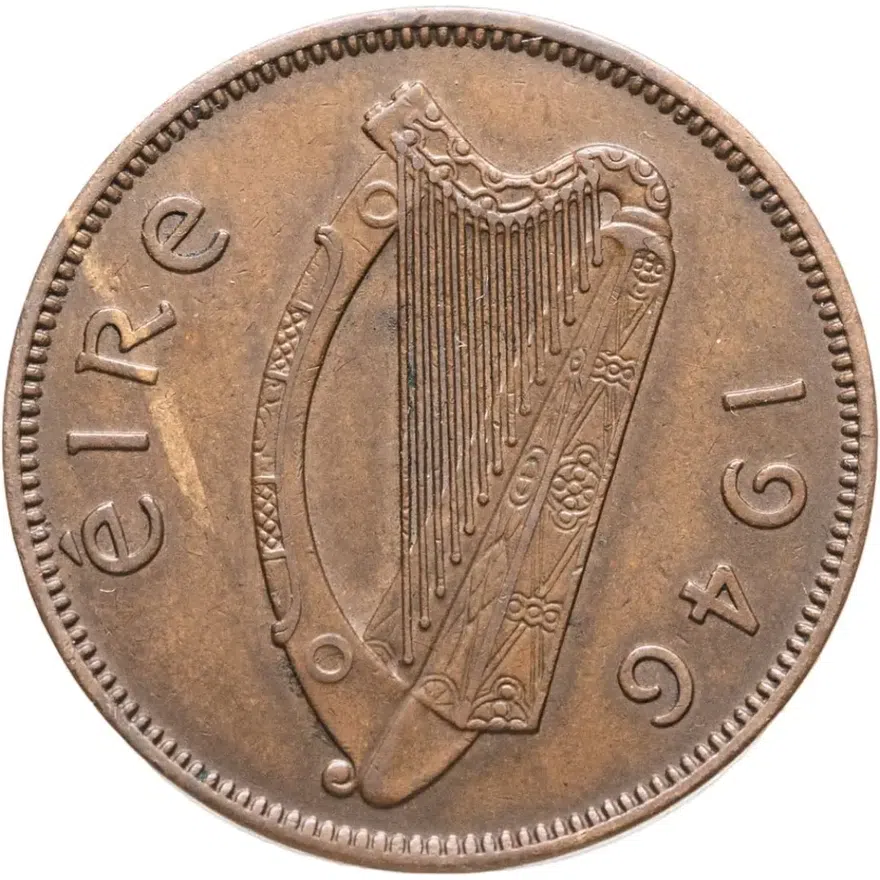 Ирландия 1/2 пенни (penny) 1946