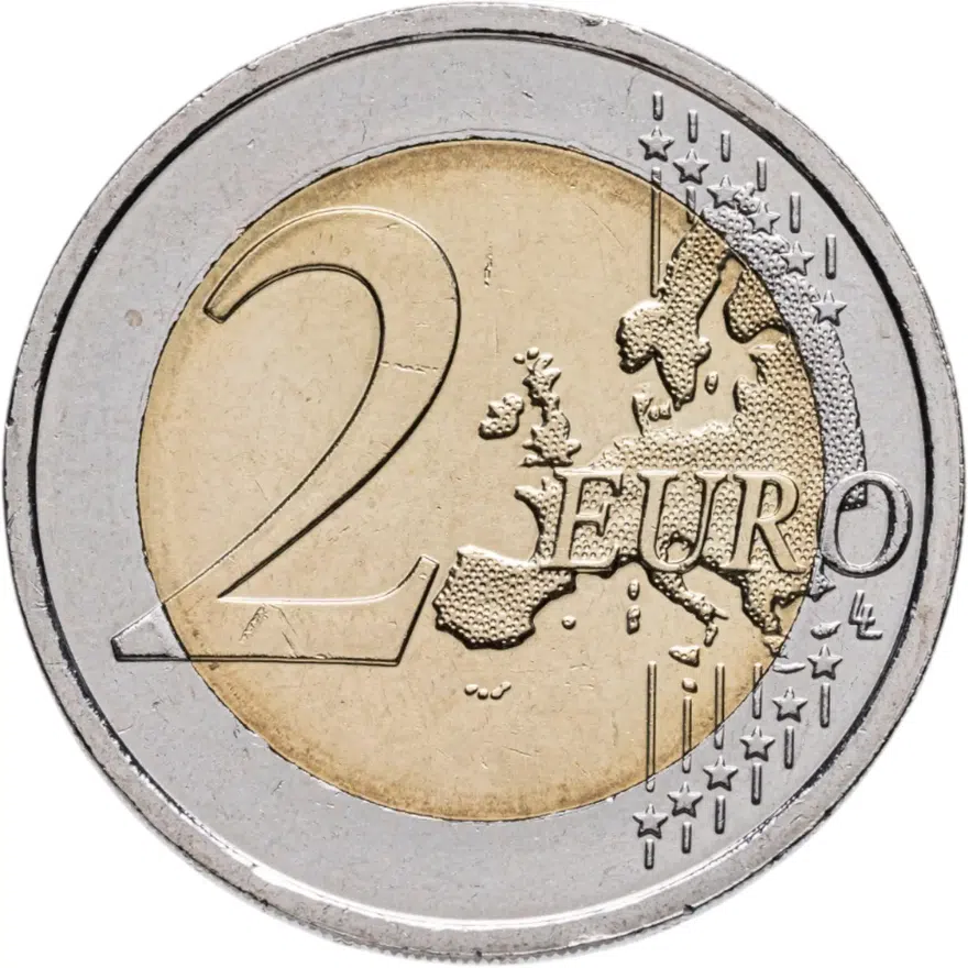 Ирландия 2 евро 2015 "30 лет флагу Европы", реверс