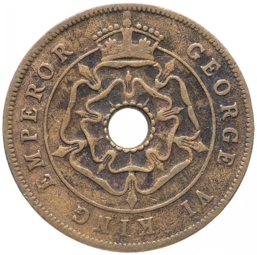 Южная Родезия 1 пенни (penny) 1943, реверс
