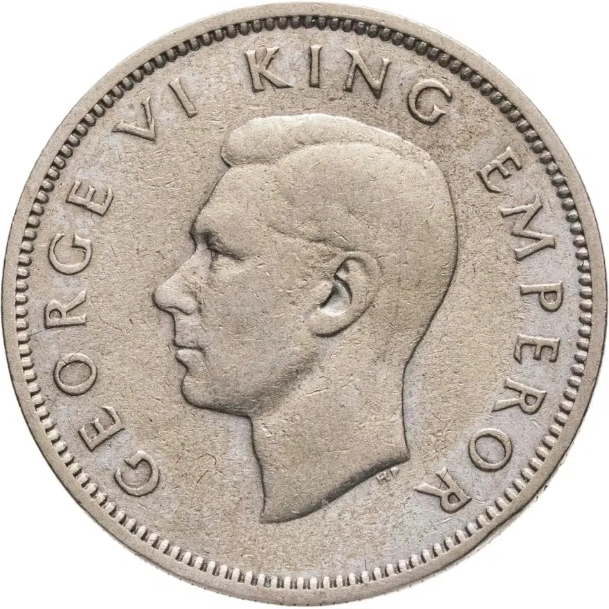 Новая Зеландия 1 шиллинг (shilling) 1937, реверс