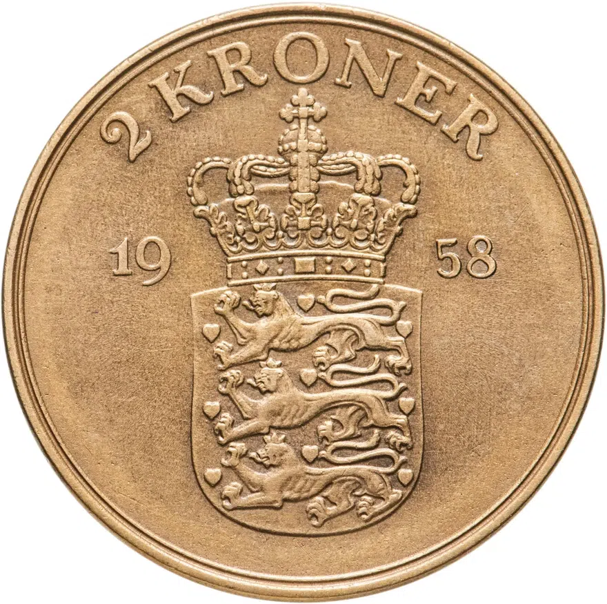 Дания 2 кроны (kroner) 1958