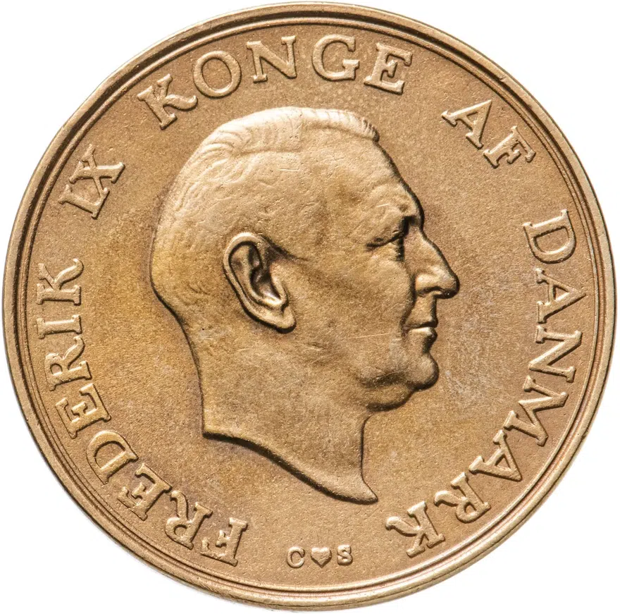 Дания 2 кроны (kroner) 1958, реверс