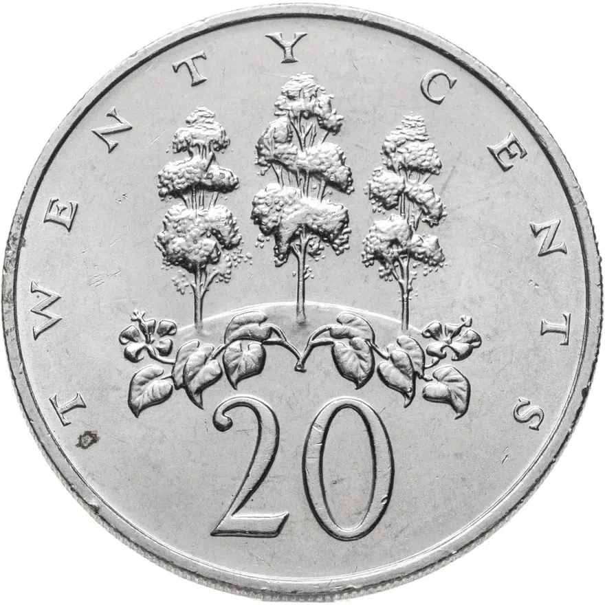 Ямайка 20 центов (cents) 1988