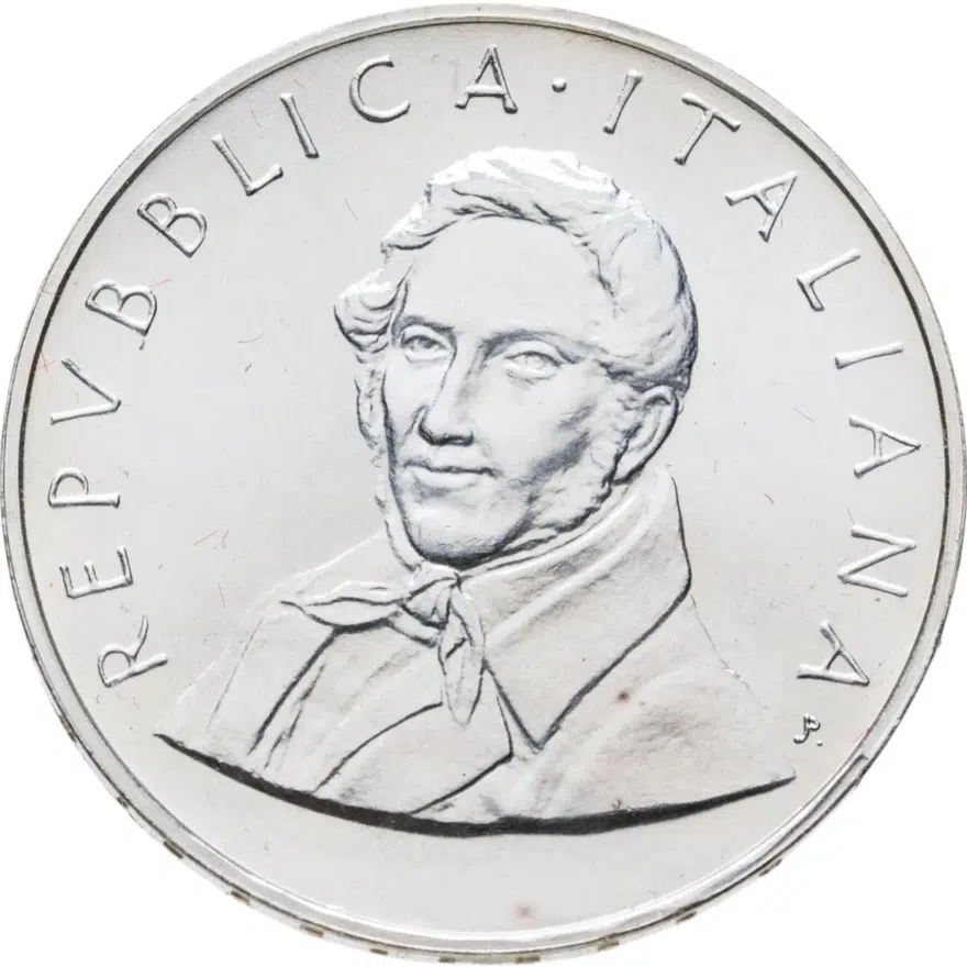 Италия 500 лир (lire) 1985  200 лет со дня рождения Алессандро Мандзони