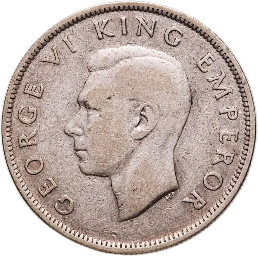 Новая Зеландия 1/2 кроны (crown) 1942, реверс