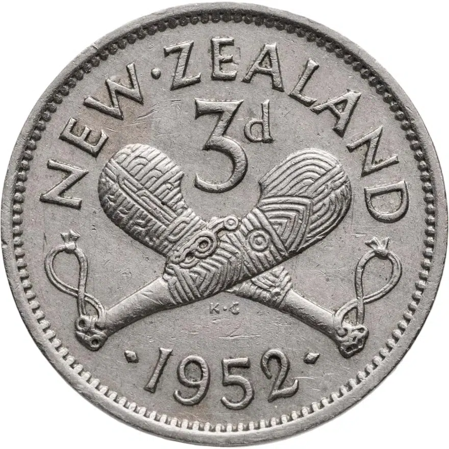 Новая Зеландия 3 пенса (pence) 1952