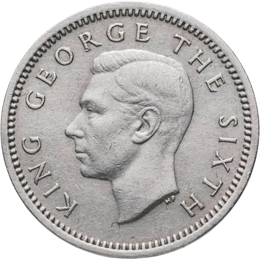 Новая Зеландия 3 пенса (pence) 1952, реверс