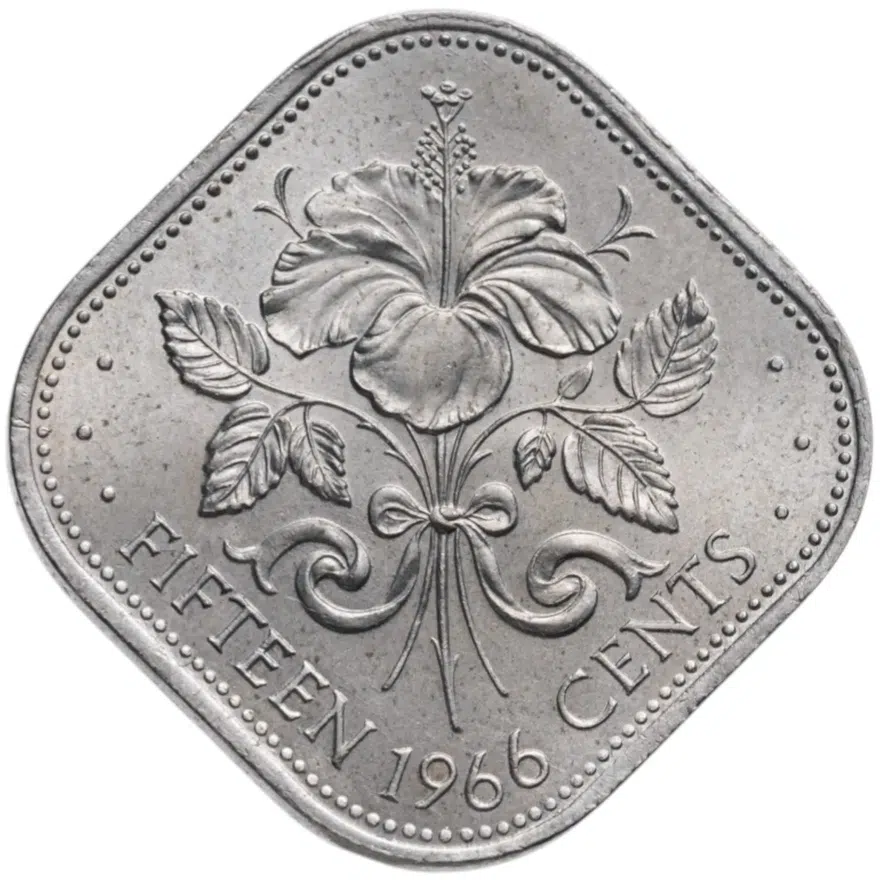 Багамы 15 центов (cents) 1966