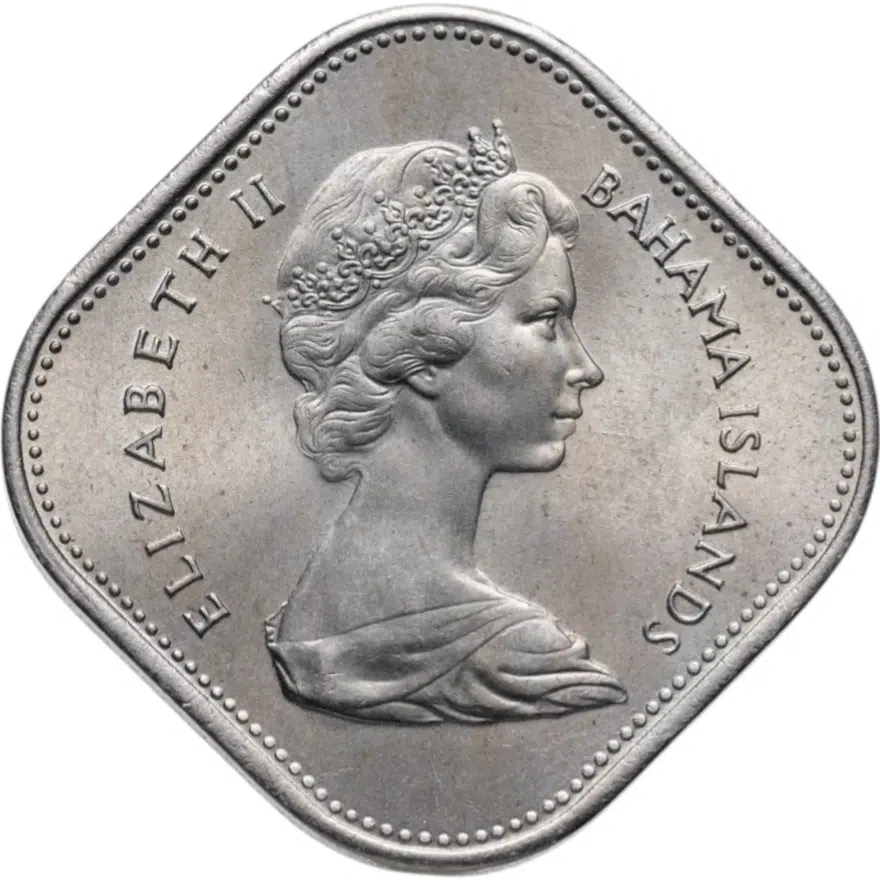 Багамы 15 центов (cents) 1966, реверс