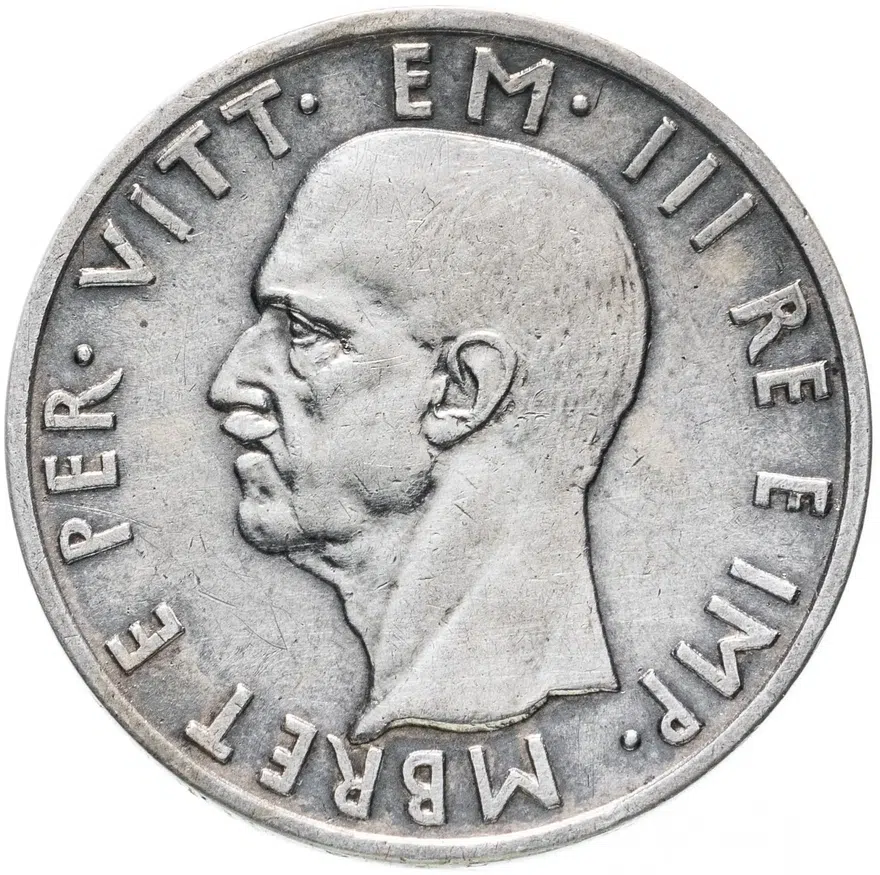 Албания 5 леков 1939, реверс