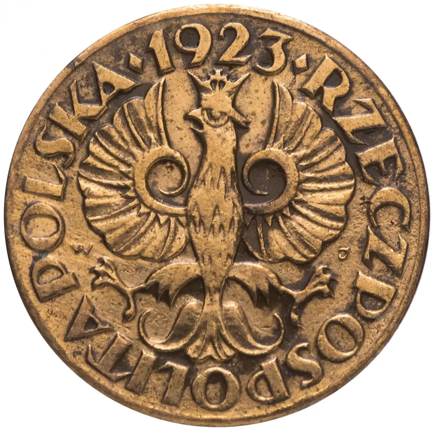 Польша 1 грош 1923, реверс