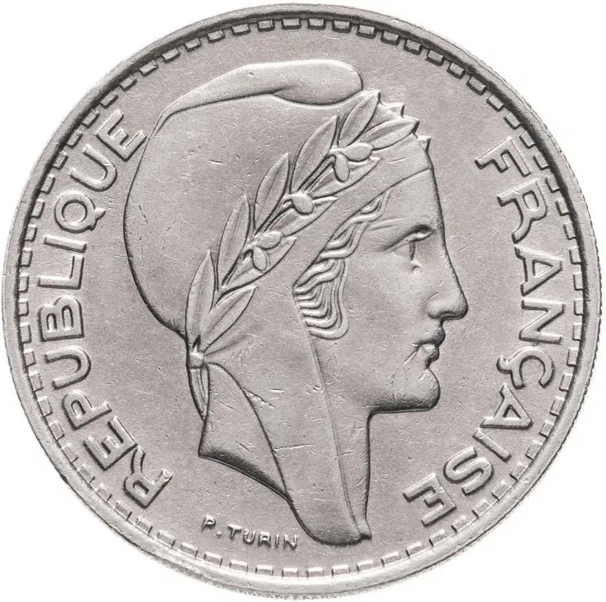 Алжир 100 франков (francs) 1950, аверс