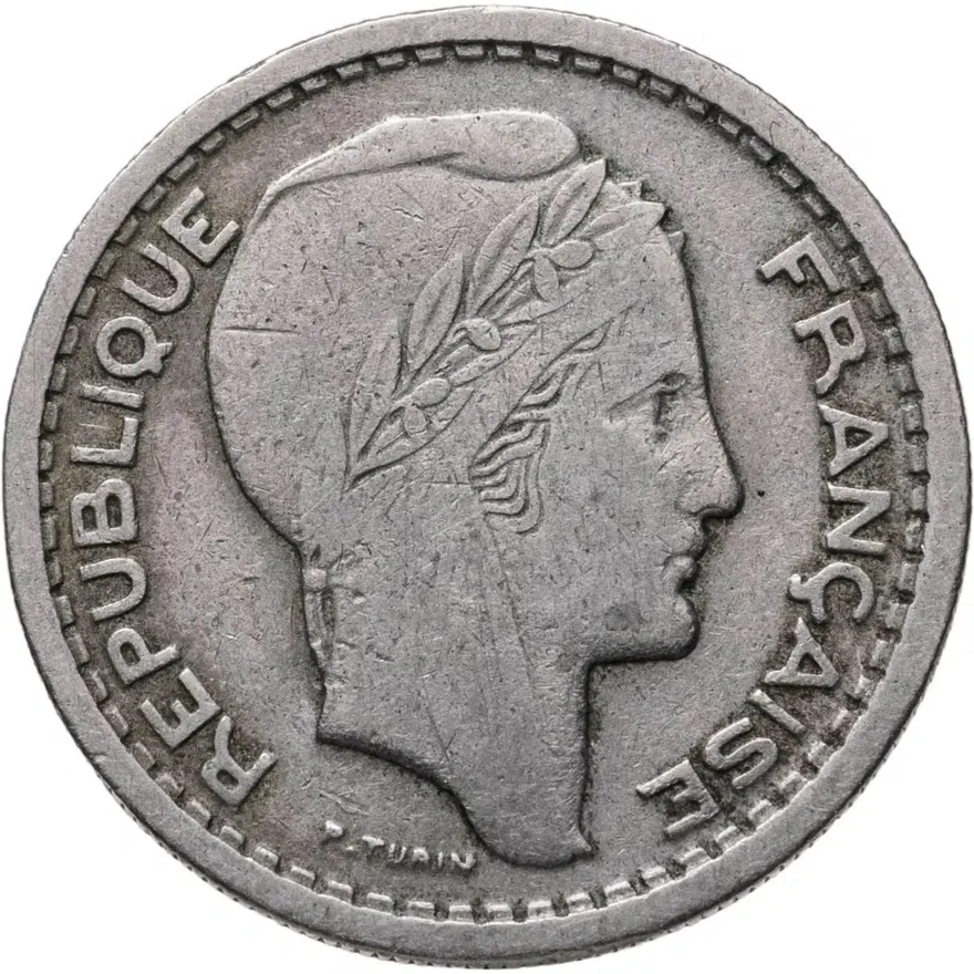 Алжир 20 франков (francs) 1949, реверс